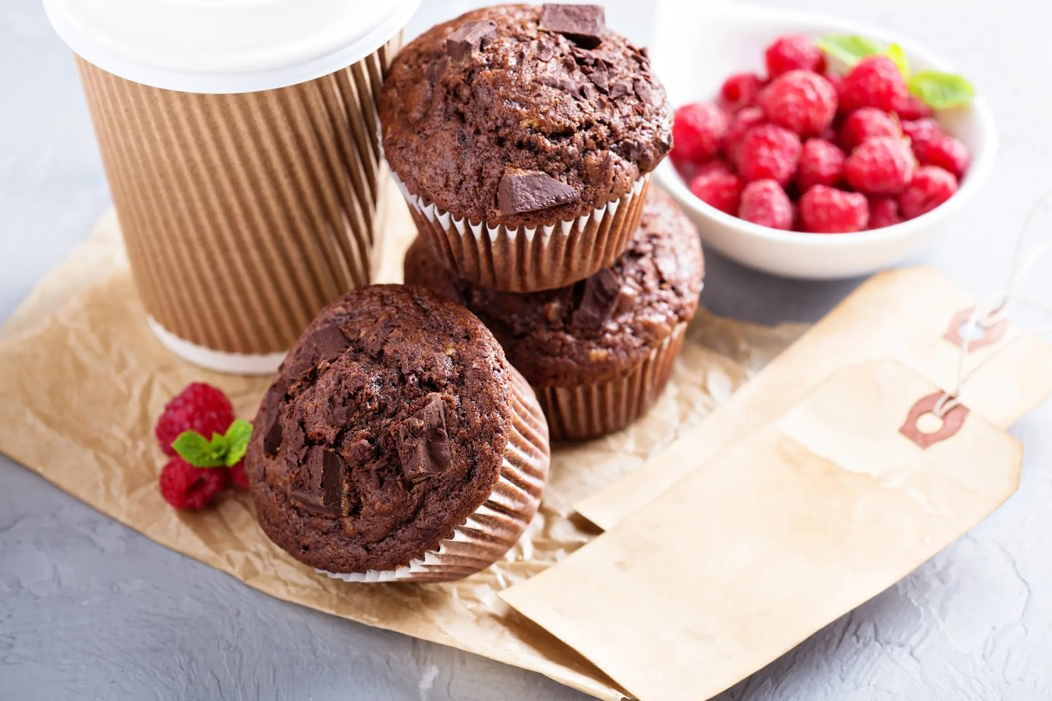 vegan çikolatalı muffin