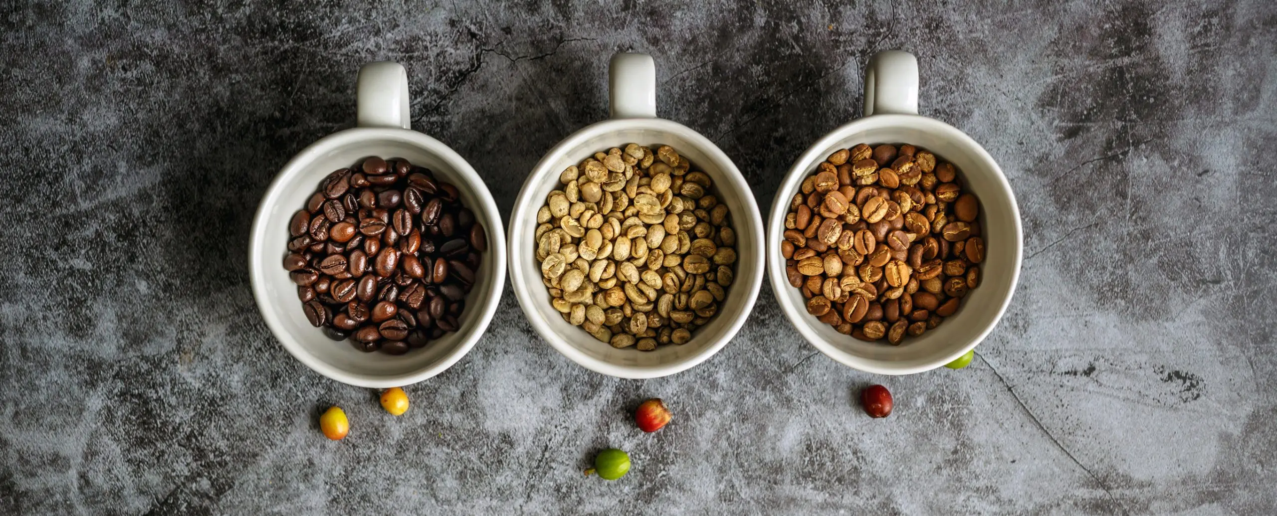 Kahve çekirdeklerinin Arabica Robusta Liberica